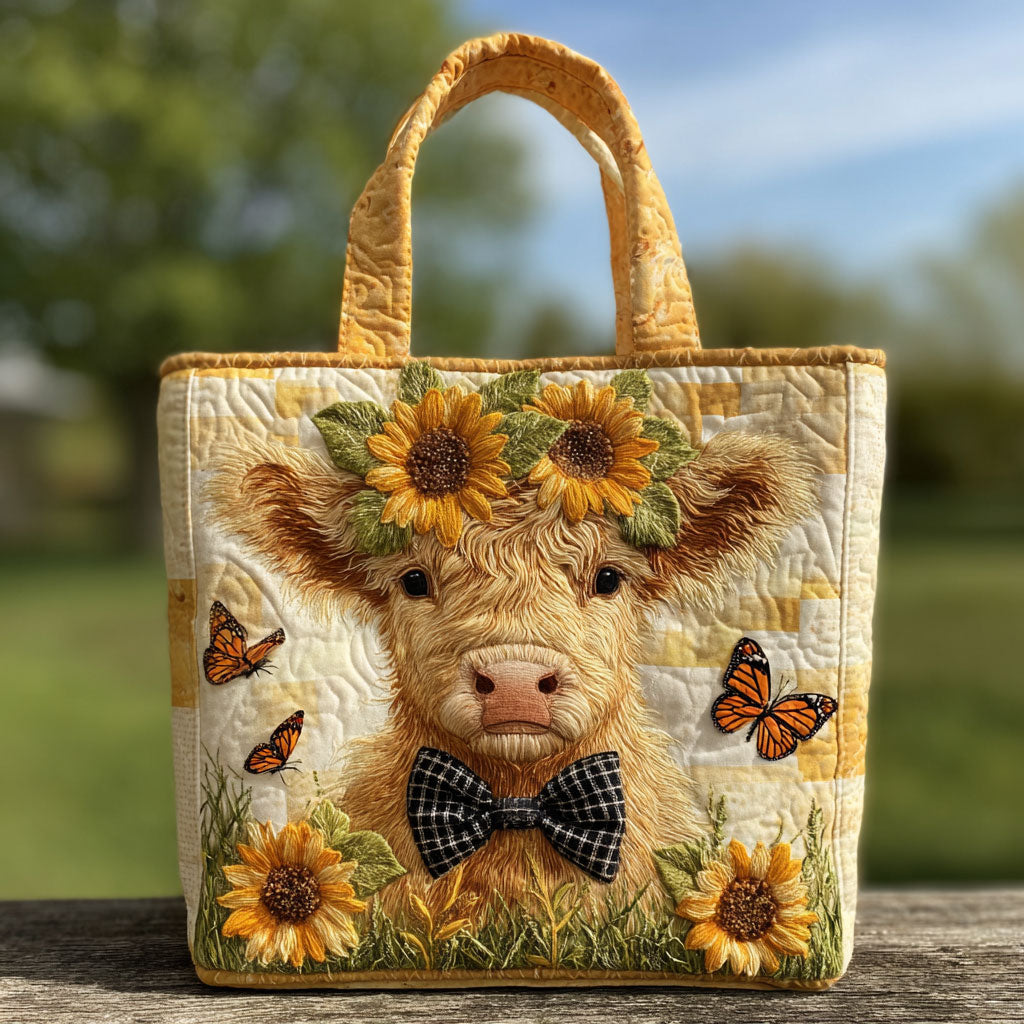 Sunflower Cow CP2709121CL Quilted Tote Bag