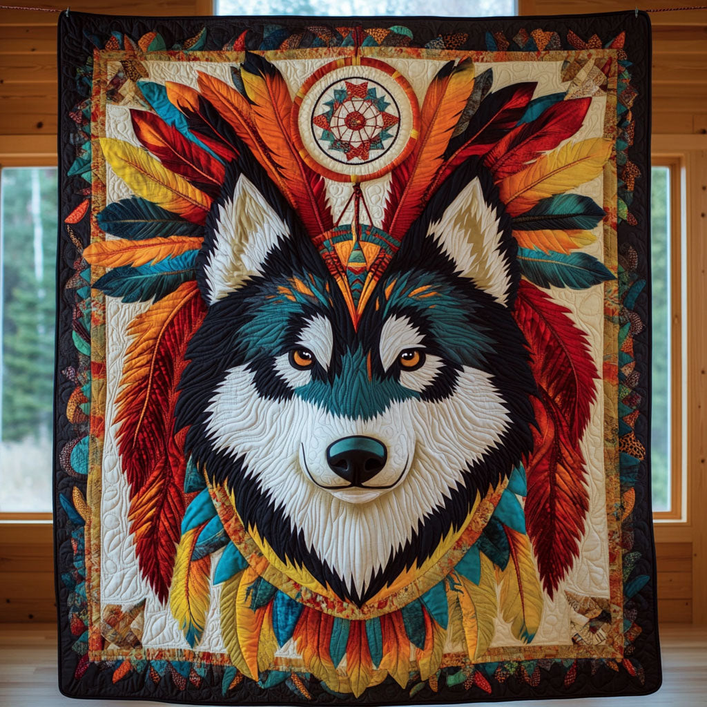 Charming Husky CP1209052CL Quilt