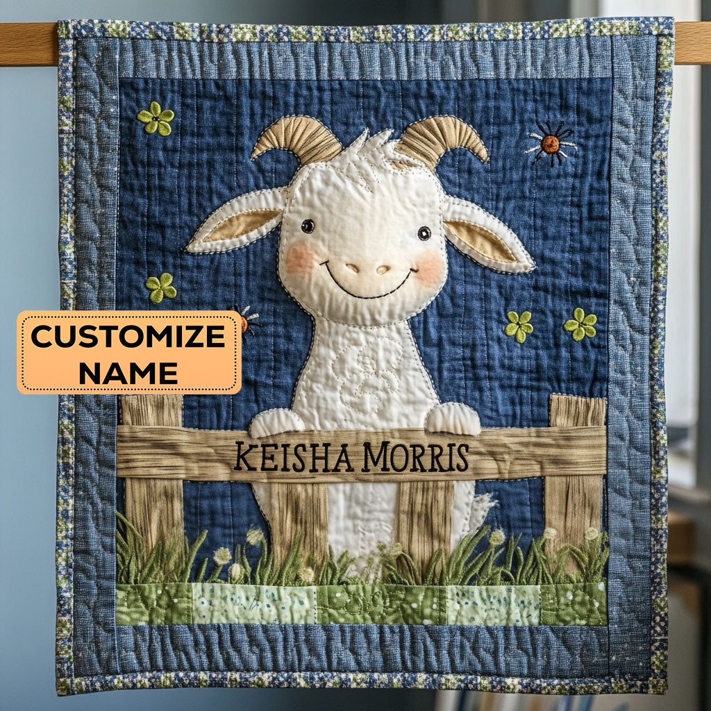 Fluffy Hoof CP2407044CL Personalized Baby Quilt