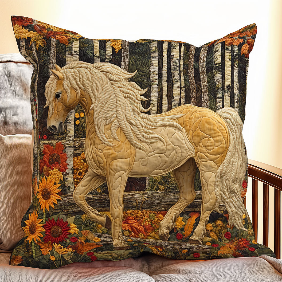 Autumn Horse WX1306054CL Quilt Pillow Case