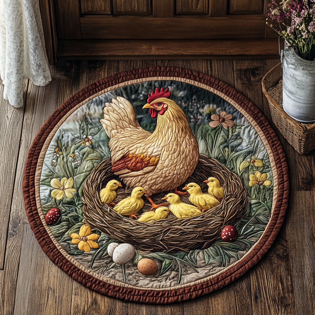 Hem And Chick CP2305002CL Quilted Round Mat