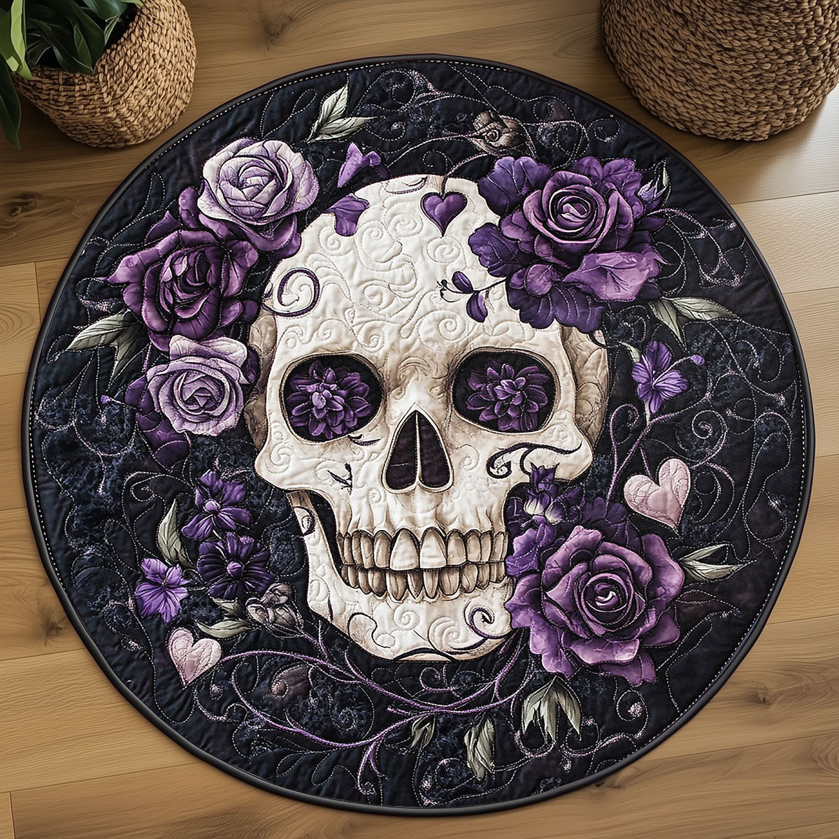 Rose Soul Eater WP2204057CL Quilted Round Mat