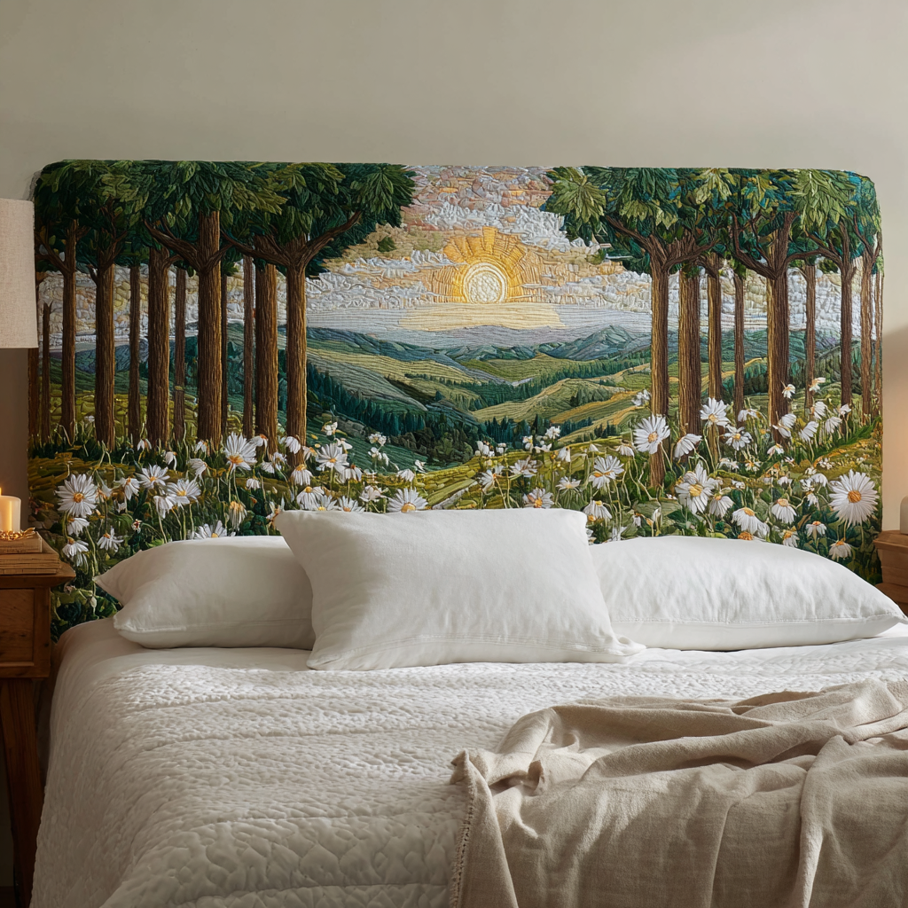 Serene Woodland XR2512027CL Quilted Headboard Slipcover