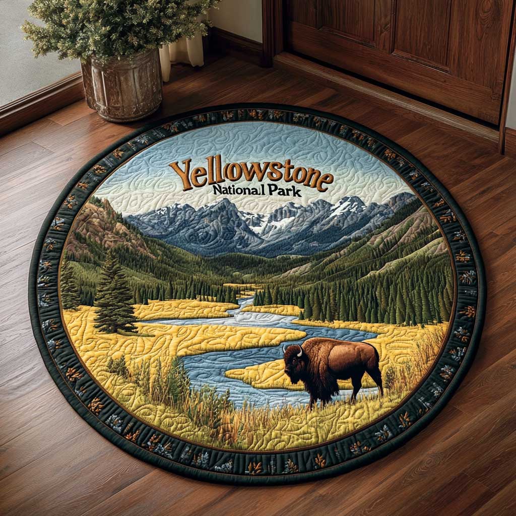 National Park CQ2205026CL Quilted Round Mat
