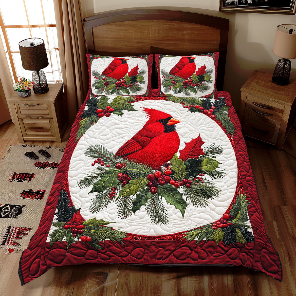 Graceful Cardinal WX2412069CL Duvet Cover Set