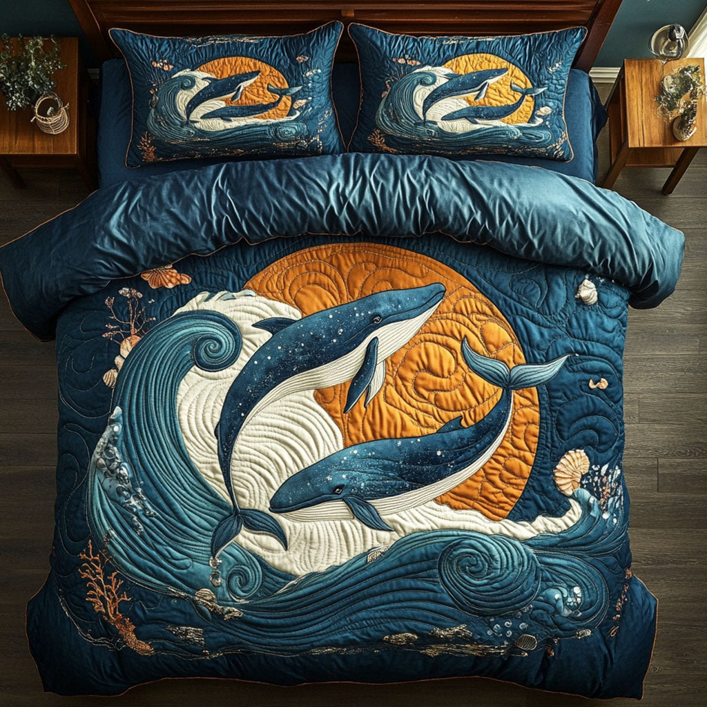 Whale Wave CP0207033CL Duvet Cover Set