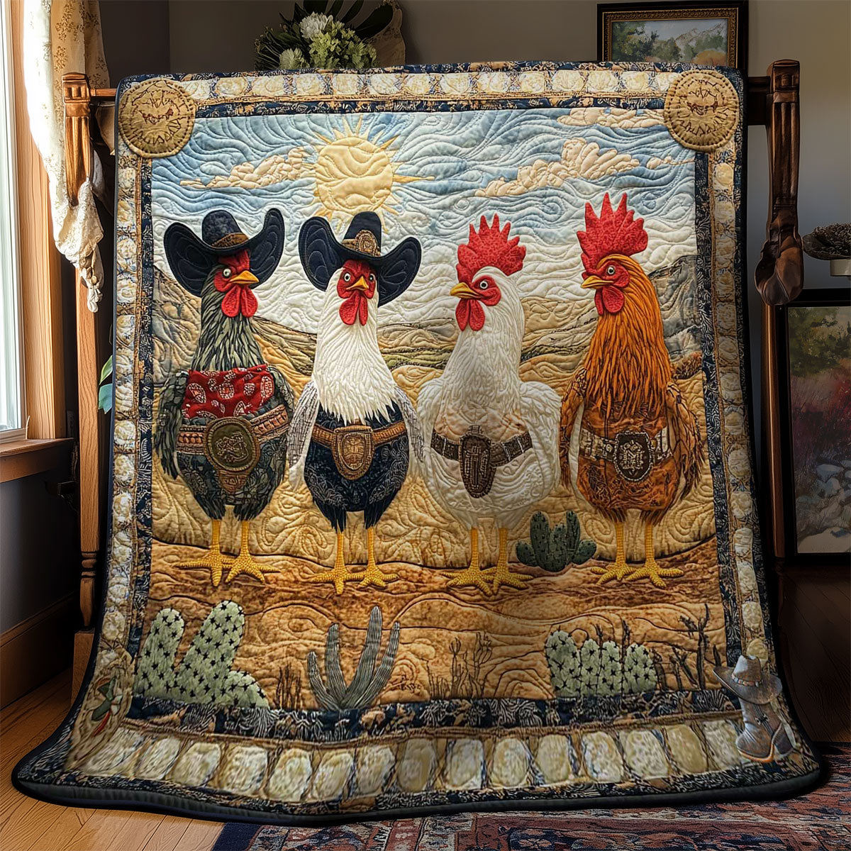 Rodeo Chicken Charm WN1812027CL Quilt