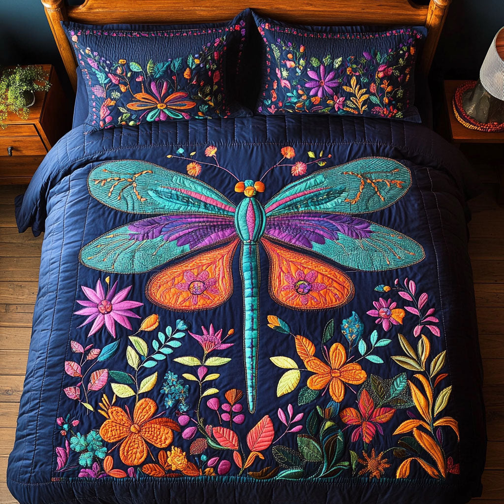Dragonfly In Garden WY2502019CL Duvet Cover Set