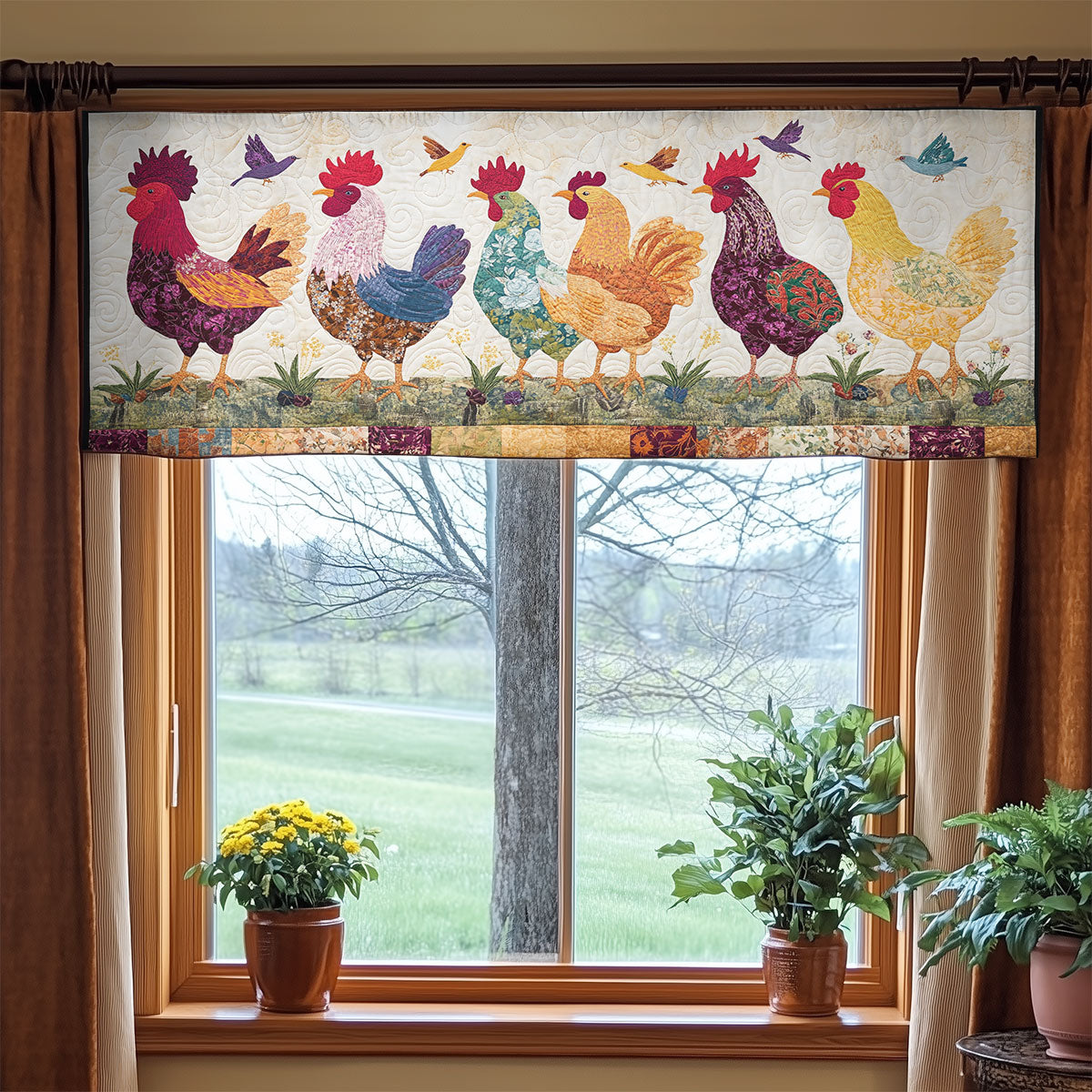 Chicken WX2203143CL Quilted Valance