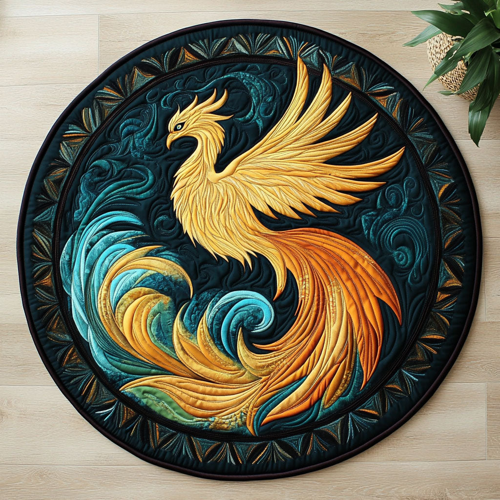 Mystic Phoenix CW1706031CL Quilted Round Mat