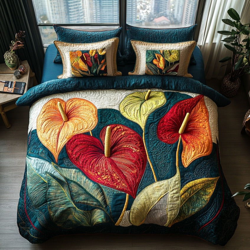 Charming Anthurium XR1209053CL Duvet Cover Set