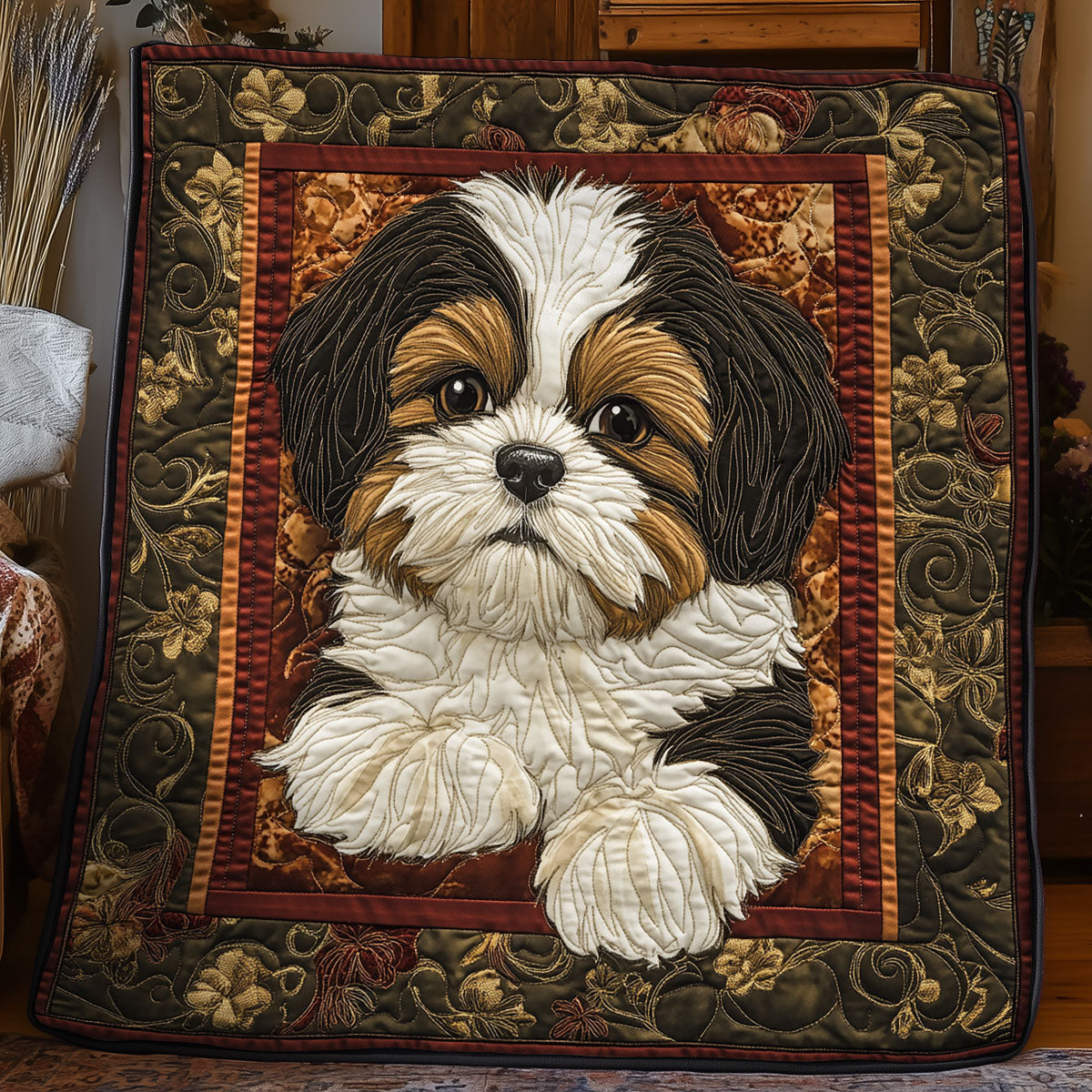 Adorable Shih Tzu WX3105002CL Quilt