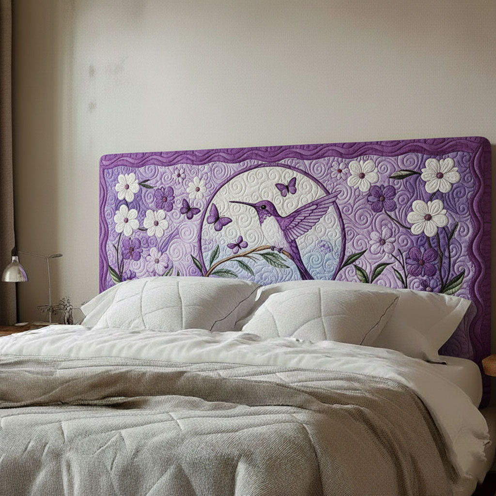 Lovely Hummingbird WJ0512001CL Quilted Headboard Slipcover