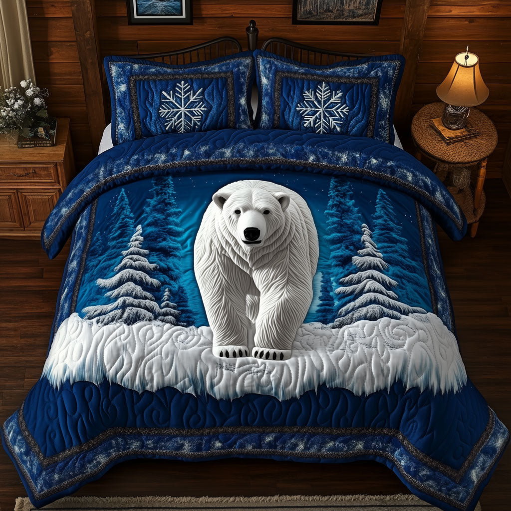Curious Polar Bear XK1909001CL Duvet Cover Set