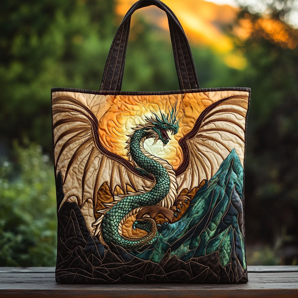 Horizon Blaze Dragon WN3009020CL Quilted Tote Bag