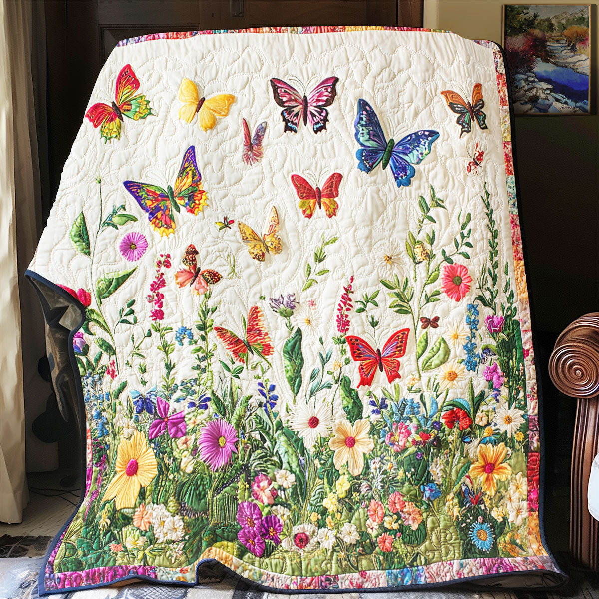Butterfly Blossom Symphony CW1607007CL Quilt