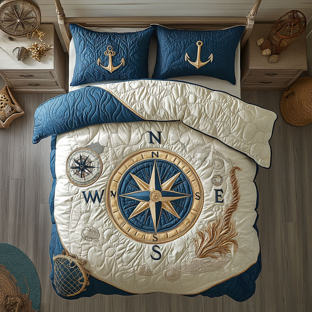 Nautical Compass CP1905052CL Duvet Cover Set