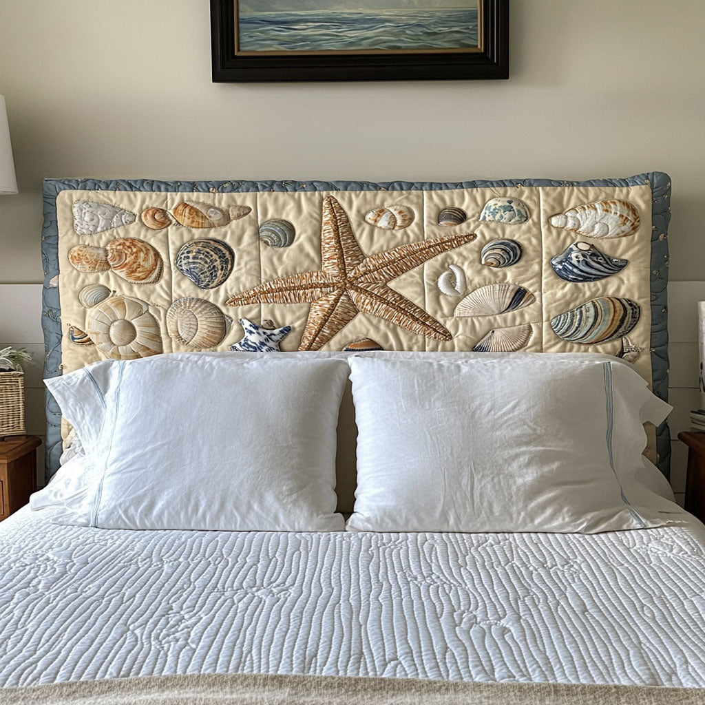 Seashell Grace WN0501054CL Quilted Headboard Slipcover