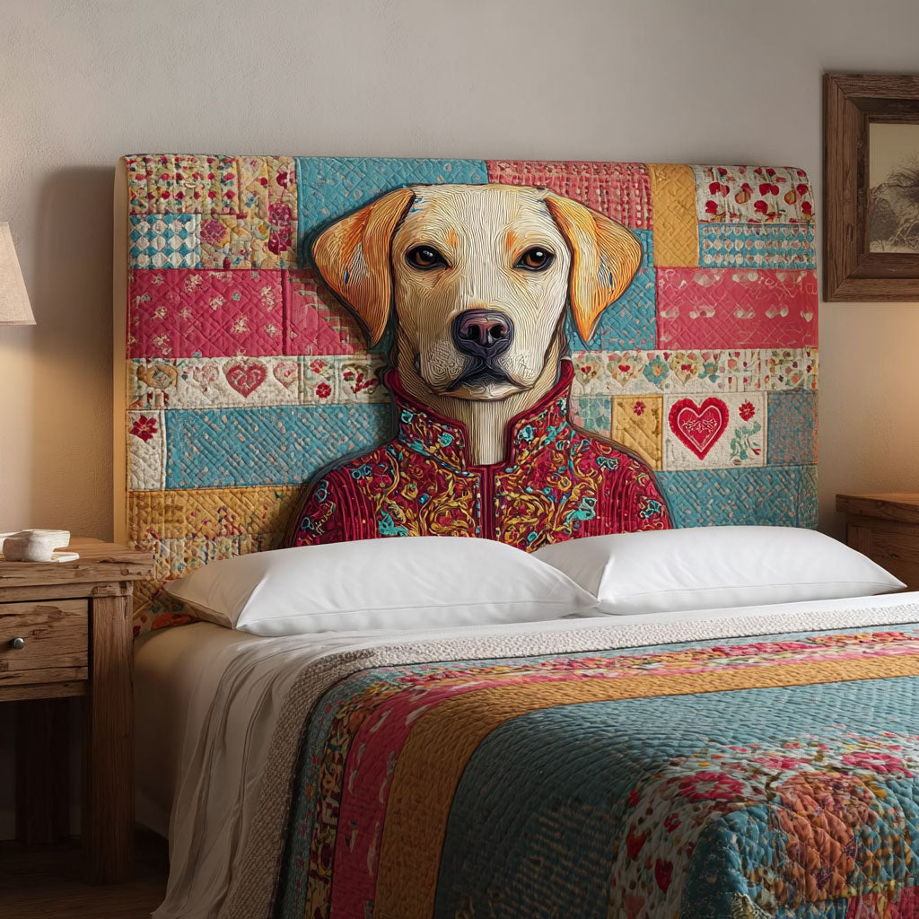 Labrador Patchwork CW0501015CL Quilted Headboard Slipcover
