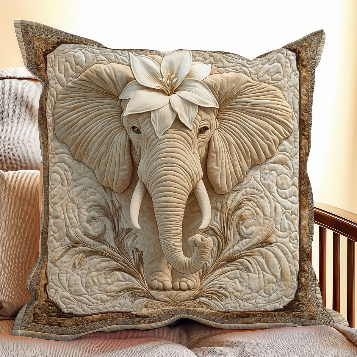 White Elephant WX0406129CL Quilt Pillow Case