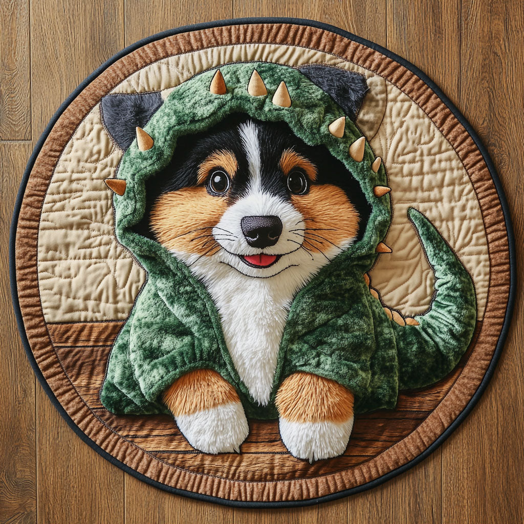 Puppy Rex CP0707024CL Quilted Round Mat