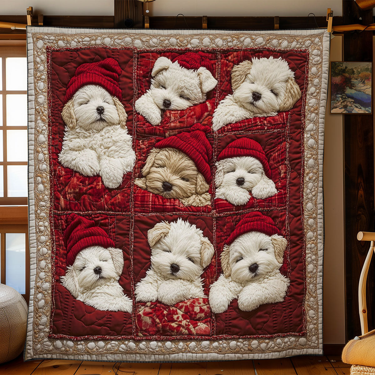 Bichon Frise Bliss WN0907003CL Quilt
