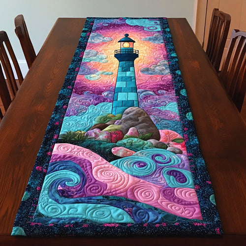 Dreamy Lighthouse CM1605024CL Quilted Table Runner