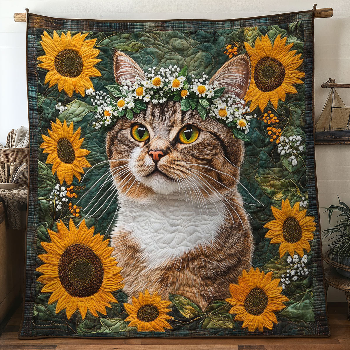 Cat Woodland WN3105009CL Quilt