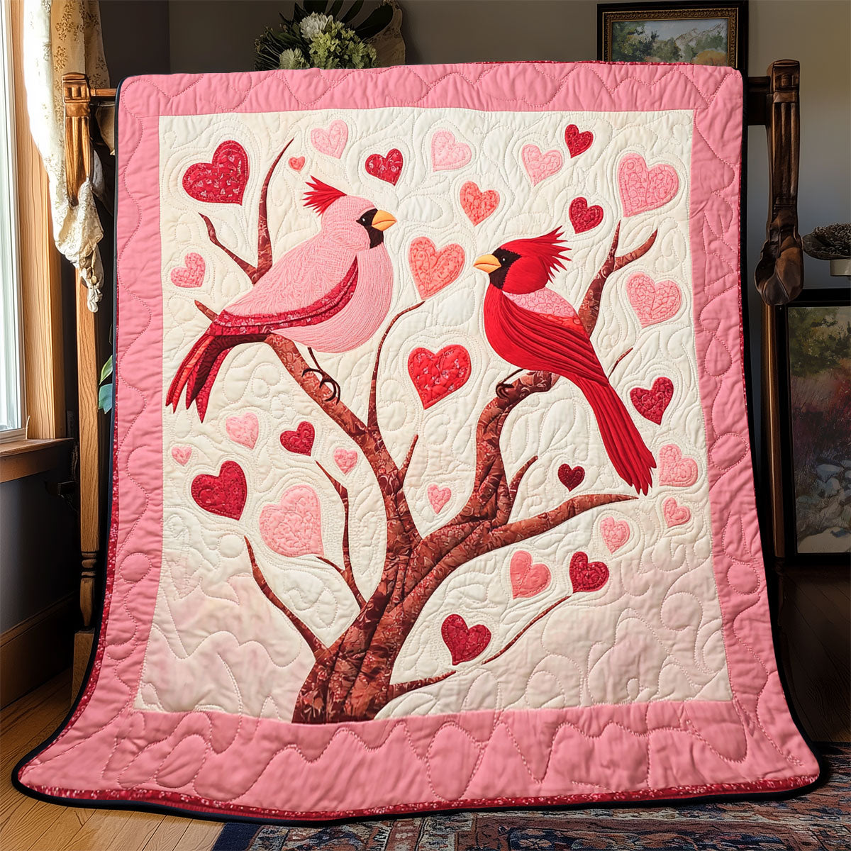 Couple Cardinal WX2401005CL Quilt