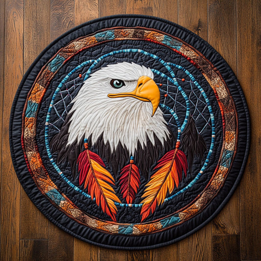 Eagle Dreamcatcher WX2105008CL Quilted Round Mat