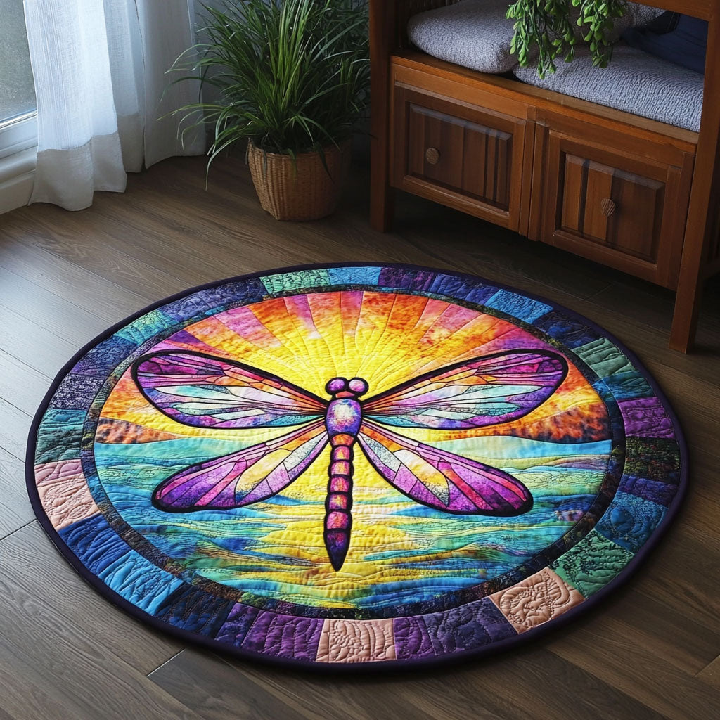Glide and Glow CM1705025CL Quilted Round Mat