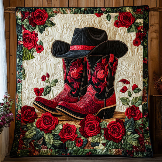 Blooming Rose Boots CW0406005CL Quilt