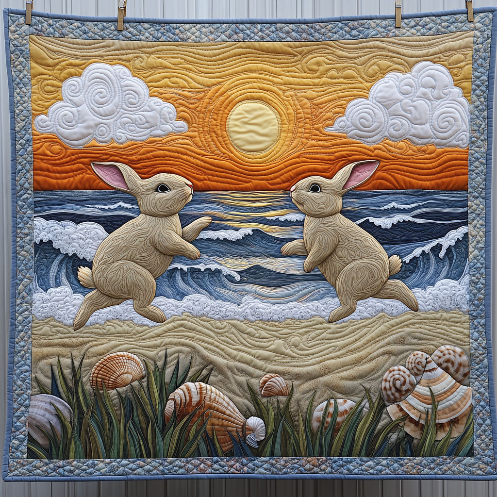 Sunset Beach Rabbits LT1809020CL Quilt