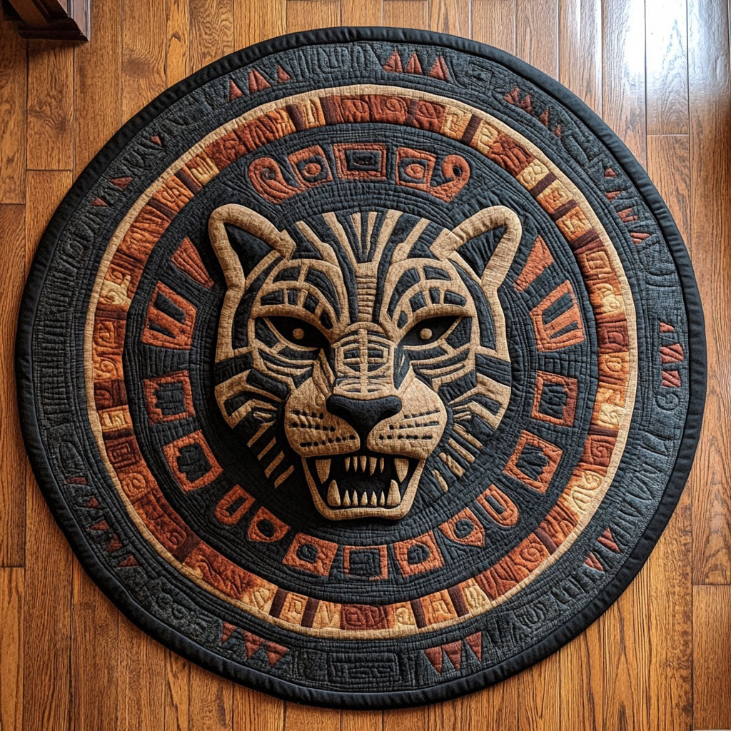 Roaring Ritual CP1507012CL Quilted Round Mat