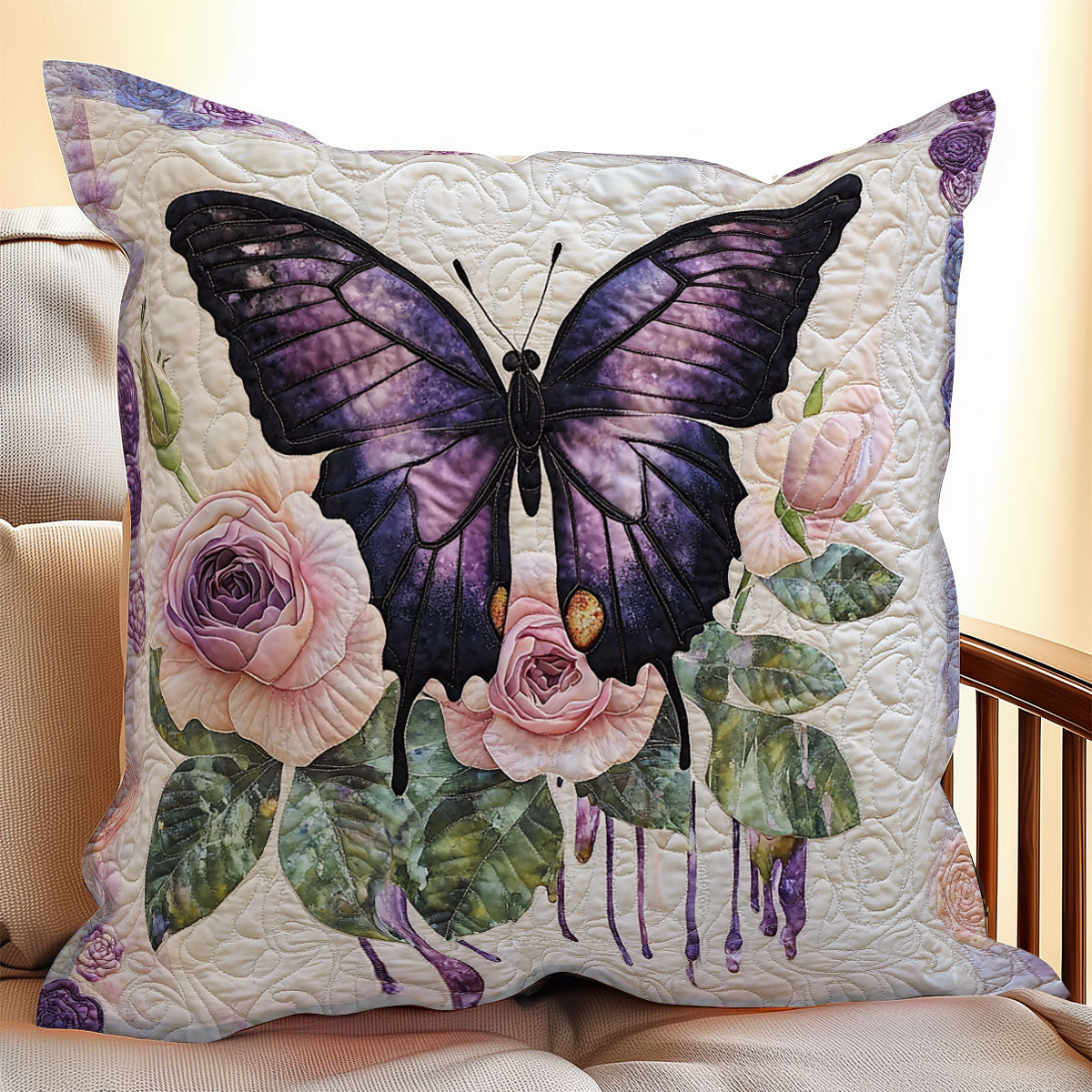Lavender Bloomflight WX1306074CL Quilt Pillow Case