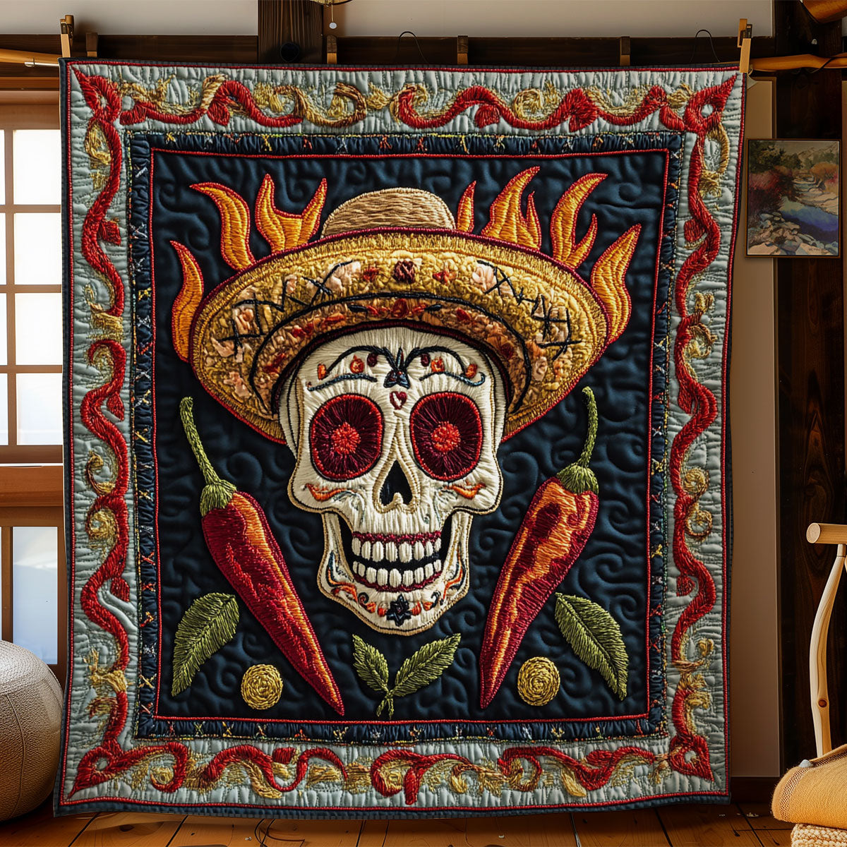 Skull Desert WN3105033CL Quilt