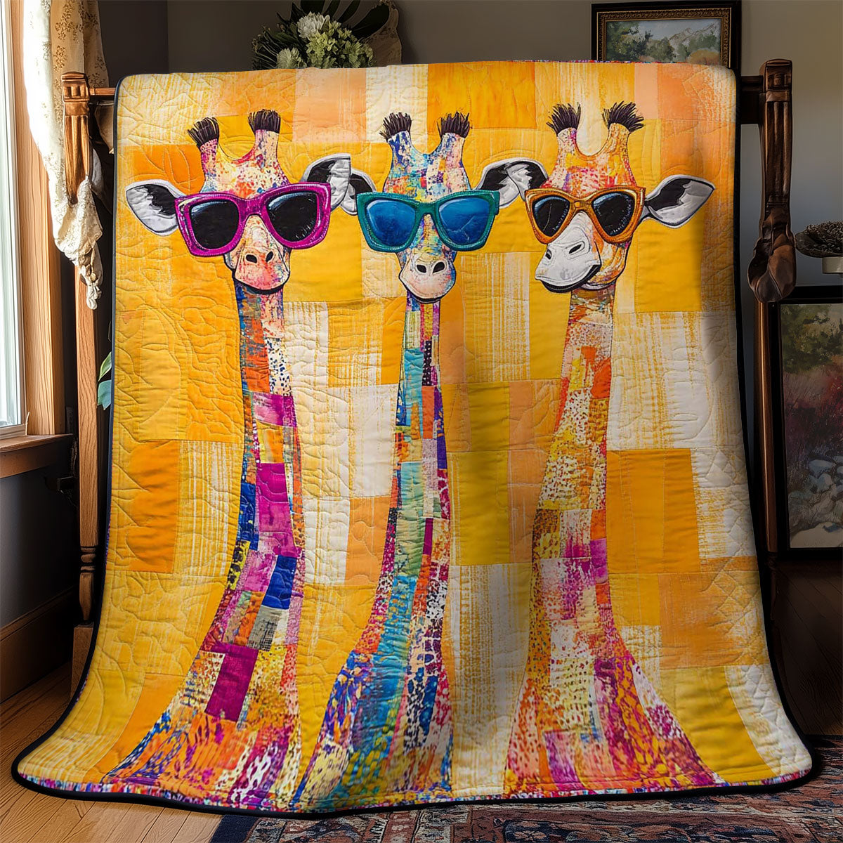 Sunshine Funny Giraffes WN1103021CL Quilt