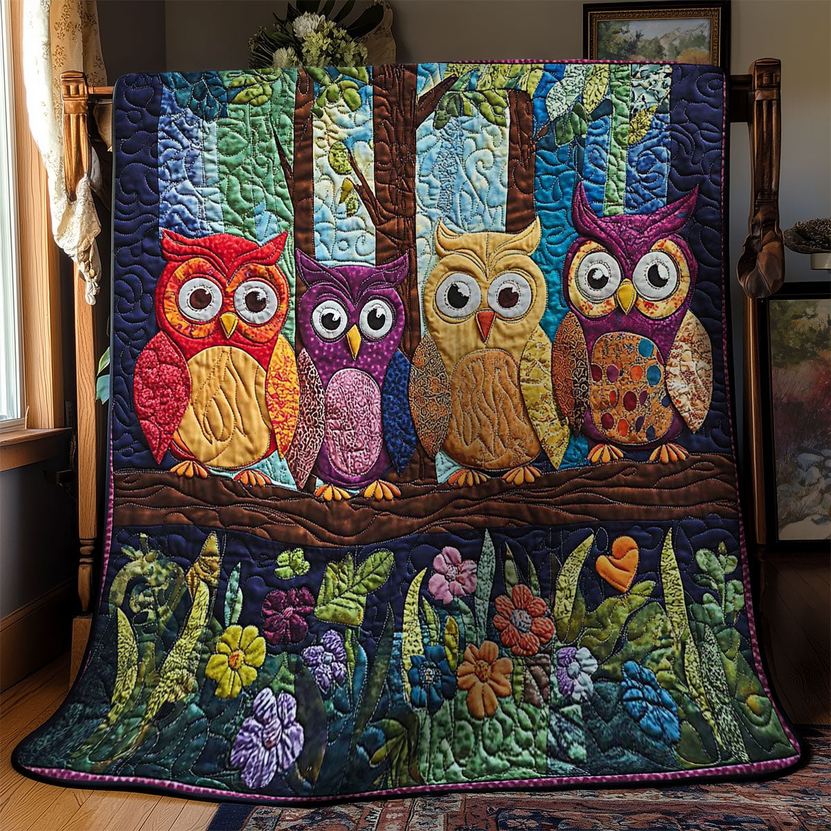 Owl Nest Nonsense WN2503109CL Quilt