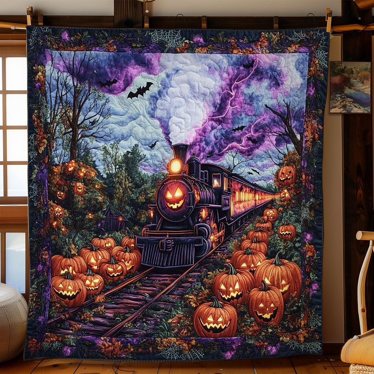 Mystic Forest Train WN1005041CL Quilt