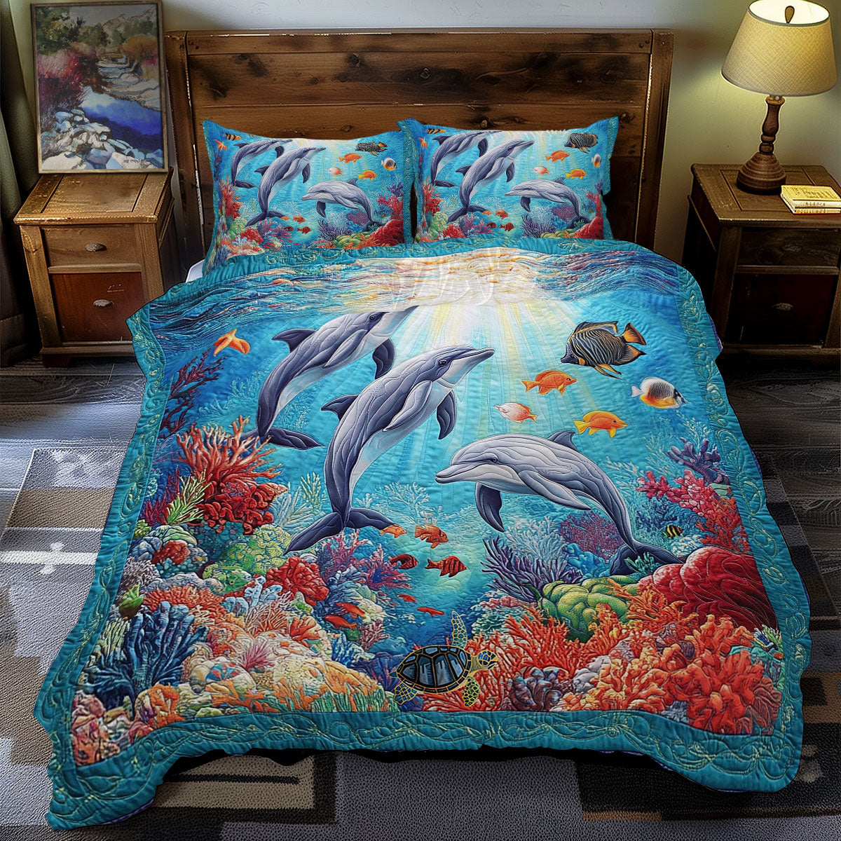 Dolphin Life WY0612051CL Duvet Cover Set