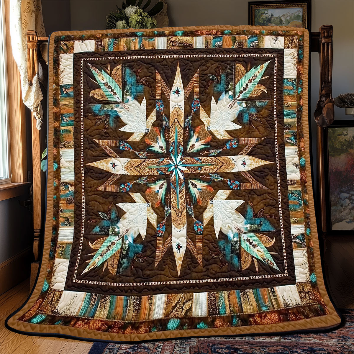 Native American Pattern WX2301023CL Quilt