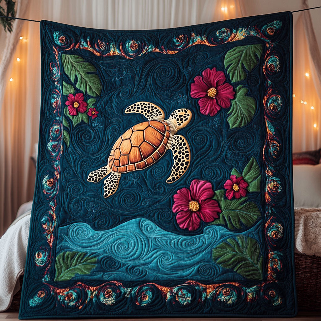 Tropical Turtle DH0110023CL Quilt