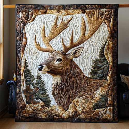 Majestic Forest Stag WP1312015CL Quilt
