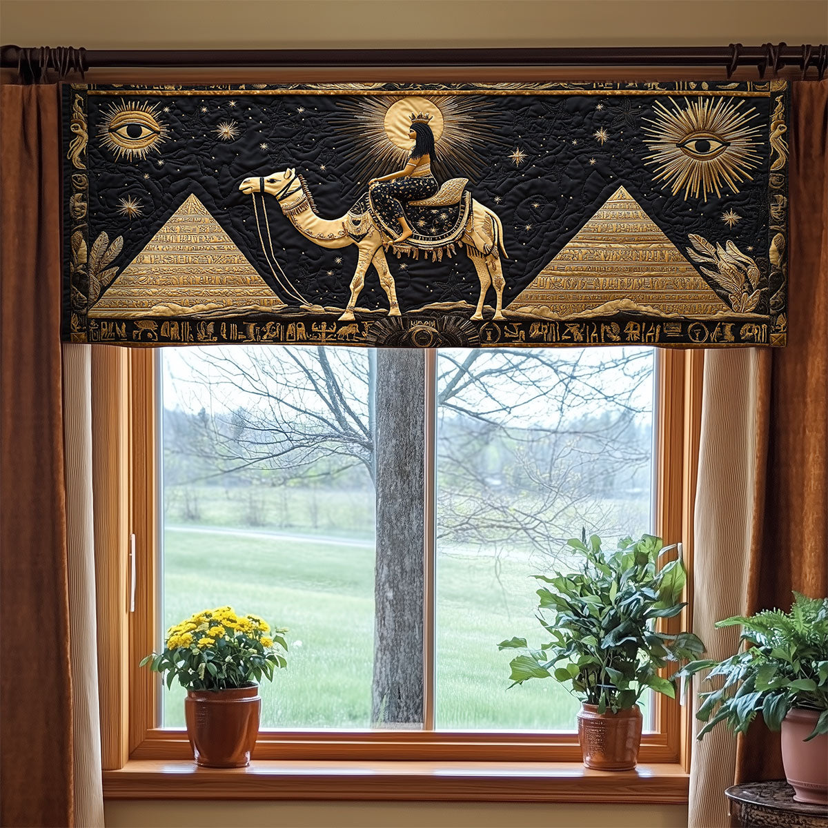 Pyramid Ride WY0705056CL Quilted Valance