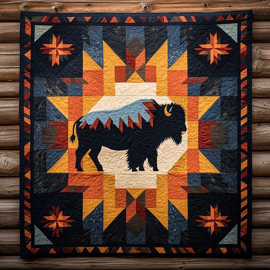 Sunset Bison WN1604051CL Quilt