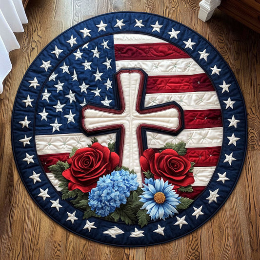 Cross American WX1206011CL Quilted Round Mat