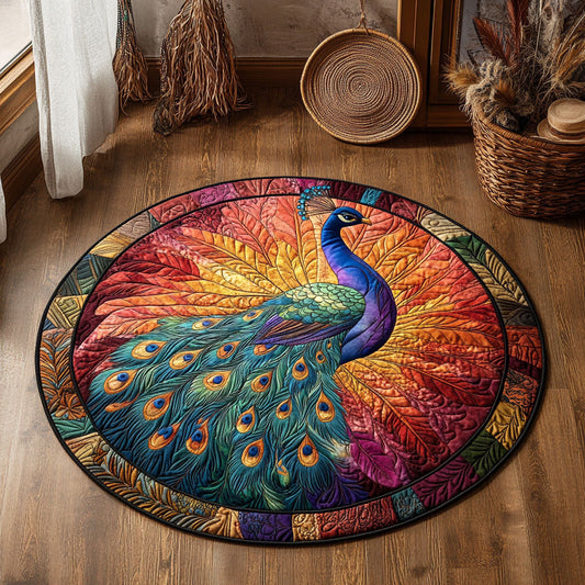 Peacock WJ0605029CL Quilted Round Mat
