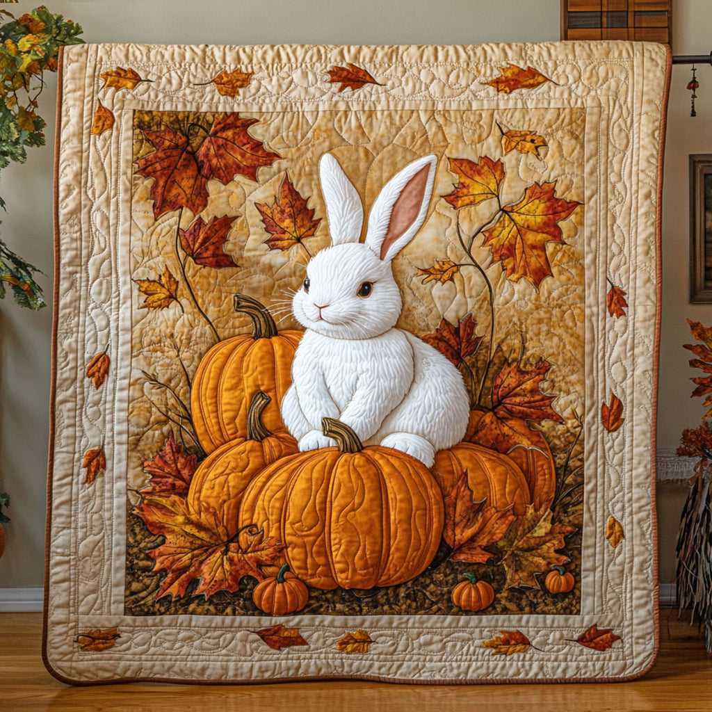 Cozy Harvest Bunny WY3007043CL Quilt