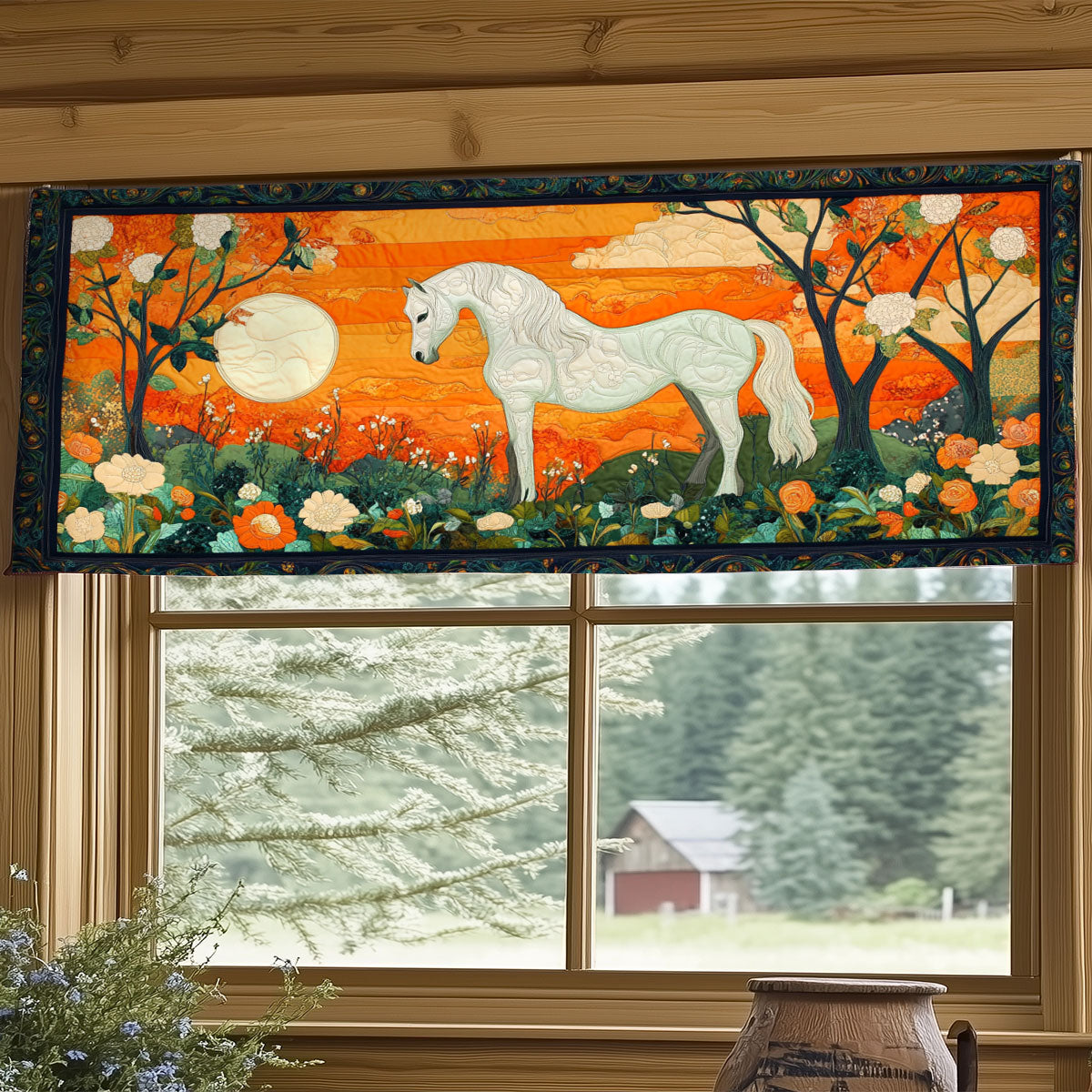 Wildflower Stallion WY1407021CL Quilted Valance