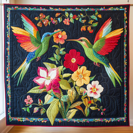 Pair Of Hummingbirds CQ0606037CL Quilt